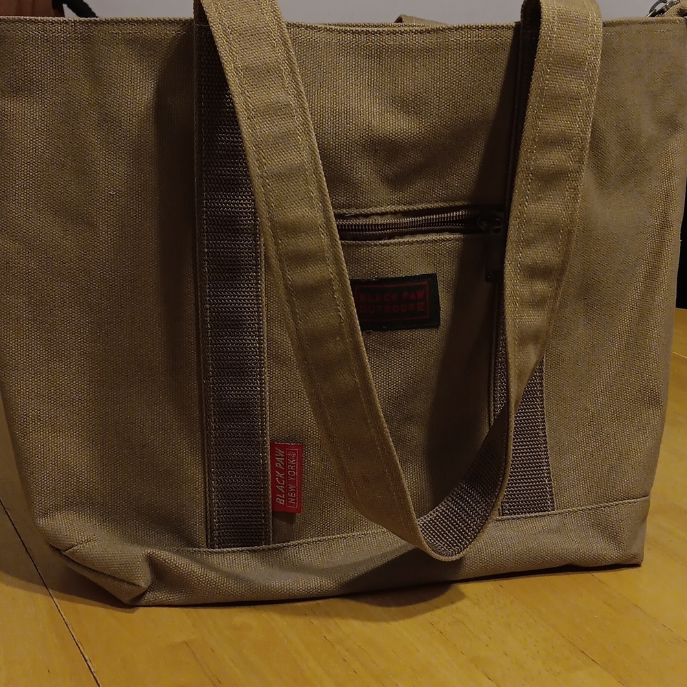 Vintage Black Paw 🐾  Canvas Tote EUC - Picture 5 of 6